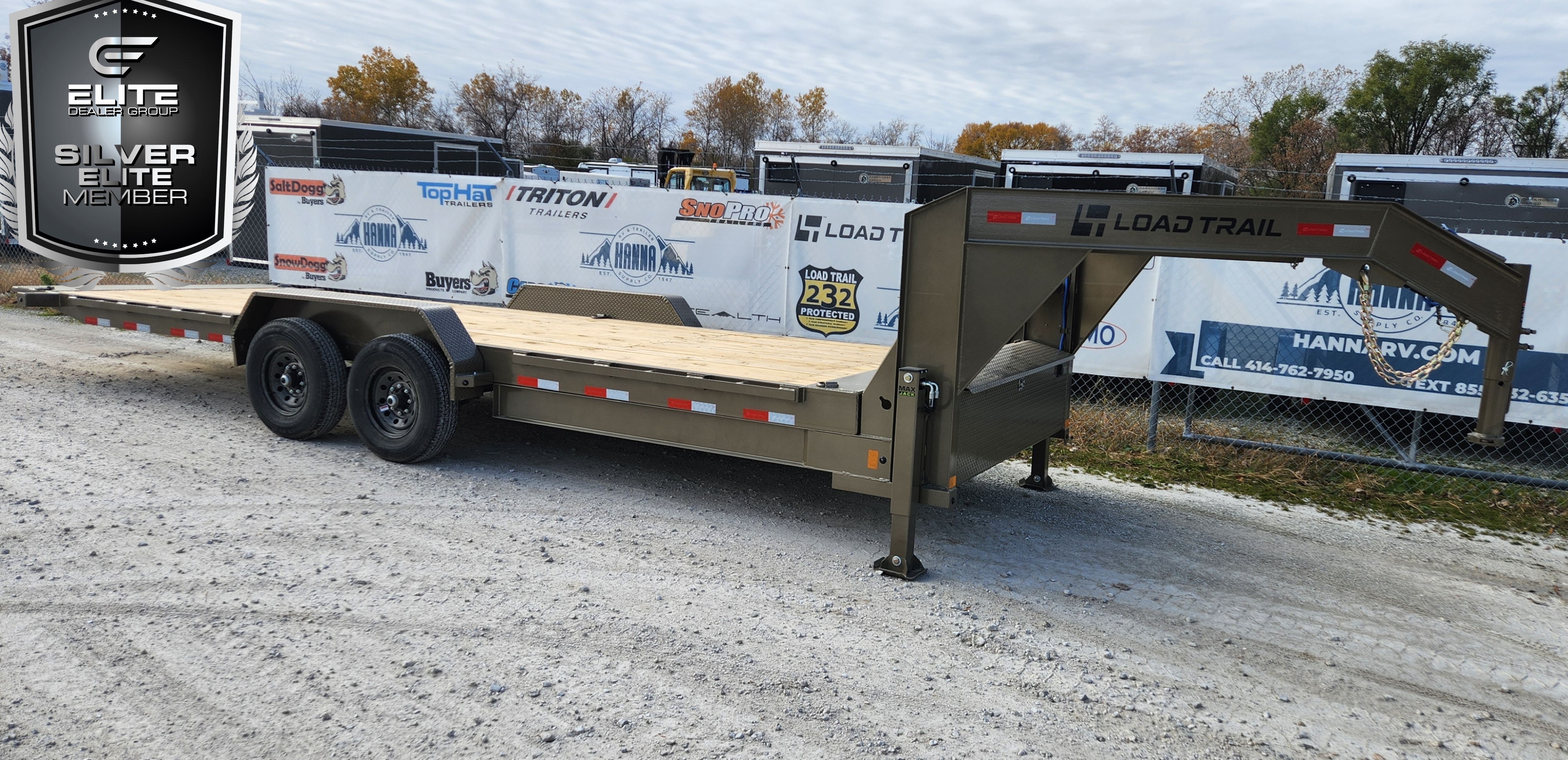 Load Trail 83 X 24 Tandem Axle 14,000 Lb Gooseneck Rapid Loader Tilt Deck Trailer- Western Metalic